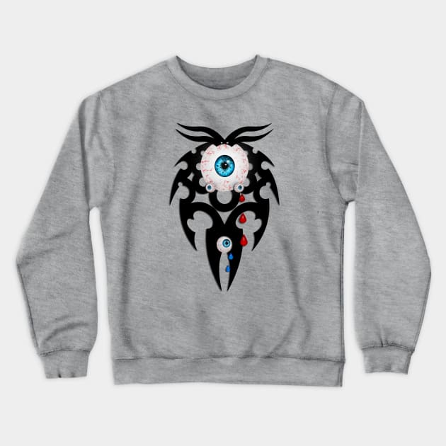 Alien Eyes Crewneck Sweatshirt by AmandaRain